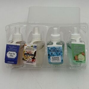 Lot 4 Bath & Body Works Wallflowers Refills Fresh Cut Lilacs Lily Terrace Melon